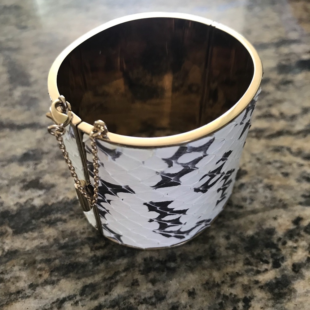 Céline Paris snakeskin leather bracelet